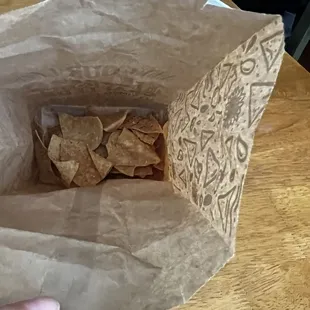 The amount of chips you get here.