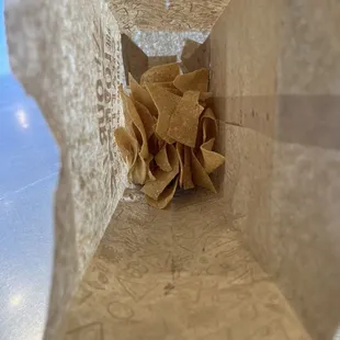 Regular size chip bag - that&apos;s all you get! Look at ALL of that extra space.