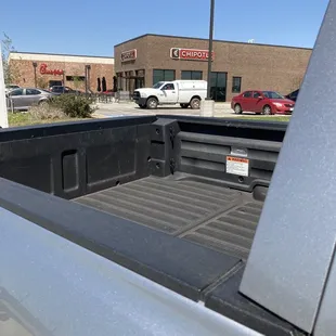 the back of a pickup truck