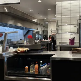 No chips available at dinner time. Front cooler not stocked well.