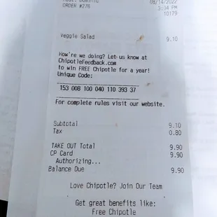 My server, who made the salad, rang up the salad &amp; told me 'ok' when I asked for dressing, which he failed to include. As usual.