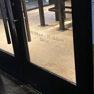Showing it is supposed to close at 11 not 10:54 . I get you want to go home but don't lie about your closing times or try to close early