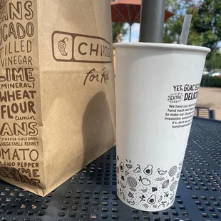 I order my burrito &amp; drink!
