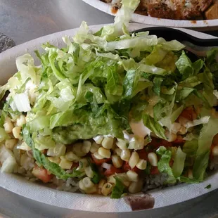 Vegetarian burrito bowl