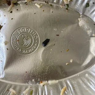 a piece of a plastic fork