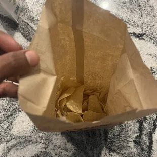 Empty large chips