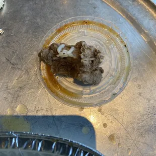A chunk of uncooked fat