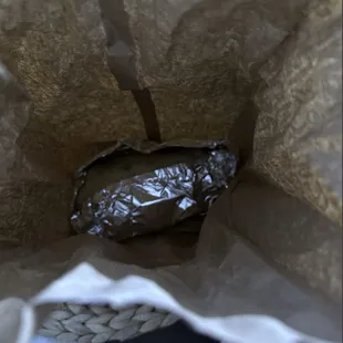 Burrito wasn't wrapped all the way they didn't even care