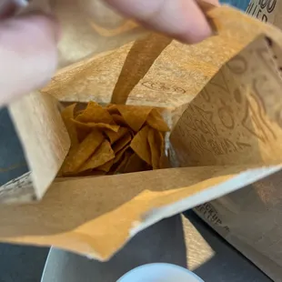 It saddens me that we pay $2+ for chips and there's barely a handful in the bag.