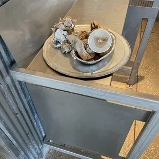 Trash left out for hours