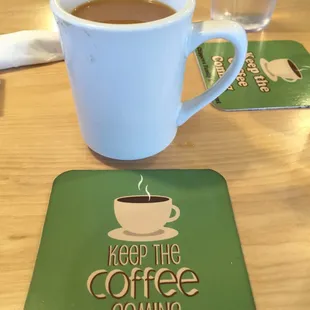 Green for go on coffee this morning.