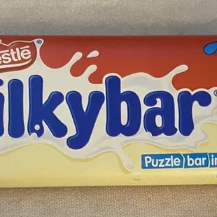 White chocolate candy bar