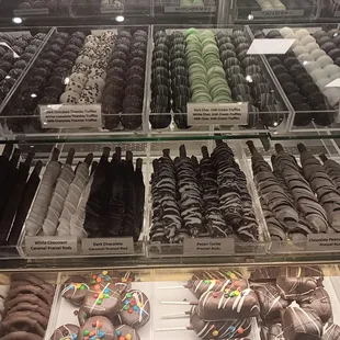 a variety of chocolates