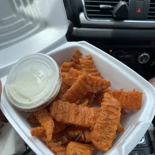 &quot;Large&quot; sweet potato fries not very much for a large