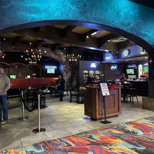 he inside of a restaurant