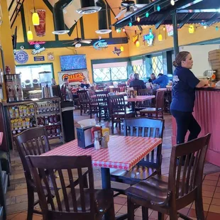 Part of the dining room