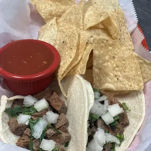 a plate of mexican food