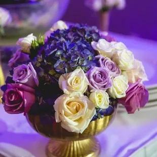 lorals and Design by Marshecka Weddings and Events.  Dr. Hardy&apos;s 70th Birthday Celebration