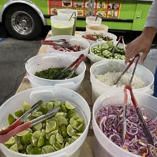 a man preparing food