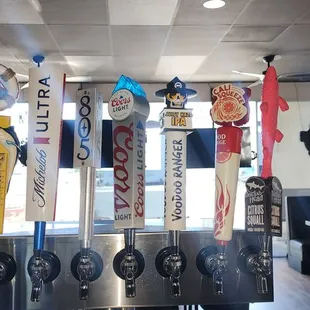 Draft beer selection