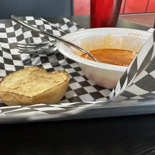 Soup and bread