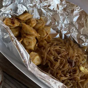 Chicken minis &amp; glass noodles