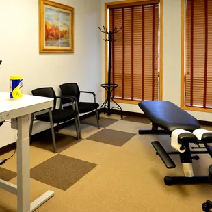 Chiropractic treatment room