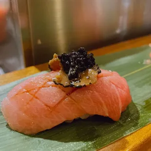 Toro Caviar Nigiri Sushi