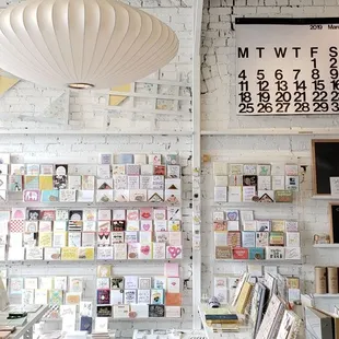 View of the north side of the store...love their card wall so much!