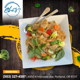 Calling all food lovers! Indulge in the delicious flavors of authentic Chow Mein at Chi's Vietnamese &amp; Thai Food
