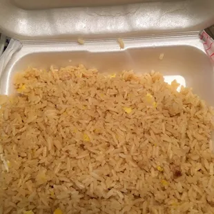 Fried rice smells like an old dirty blanket.