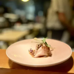 a plate of food on a table