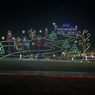 Display of Christmas lights
