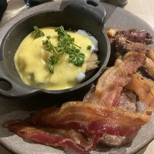 Eggs Benedict part of breakfast buffet