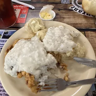 Biscuits and gravy breakfast.  The best!!