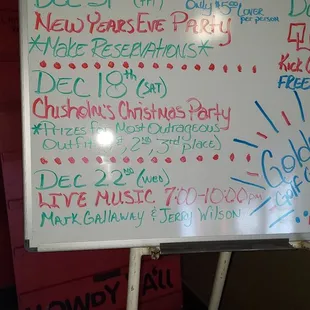 2021 Dec events Chisholms