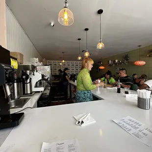 Ambiance is pretty chill. The service is amazing and the staff is really nice.