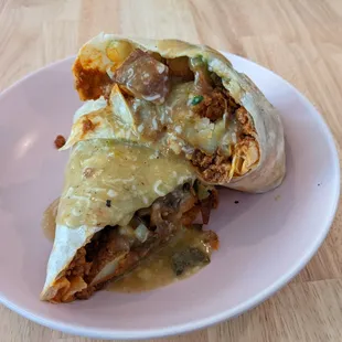 Cauli Chorizo Burrito