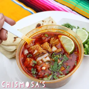 Our famous menudo only available on the weekend