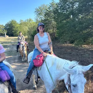 Embrace the joy of riding ar beautiful Chisholm Trail Rides!  #TrailHappiness