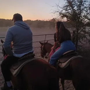 Discover the calm and beauty of a sunset ride.  #ChisholmSunsets