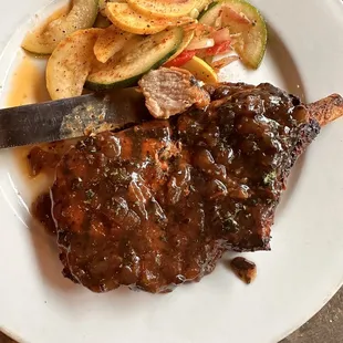 Bacon Glazed pork chop