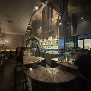 Inside the restaurant