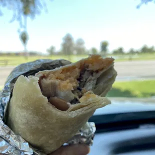 My delicious pollo asado burrito