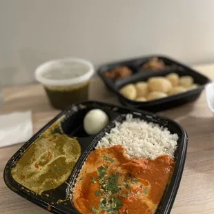 Butter Chicken Platter (veg option available)