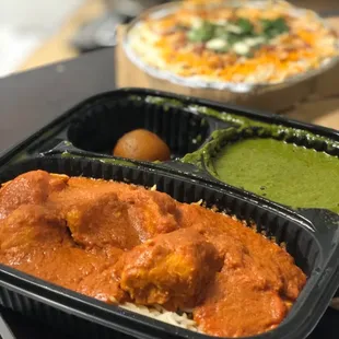 Butter chicken with spinach