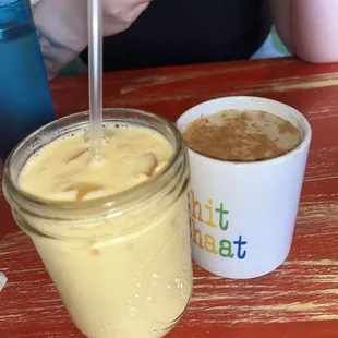 Mango lassi &amp; house chai