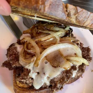 Under hood Patty Melt.