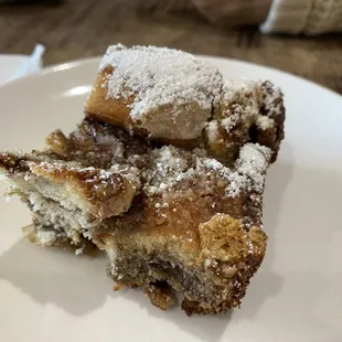 Baked French Toast.  That nice brown sugar and cinnamon finish.