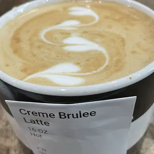 Crème Brûlée Latte
